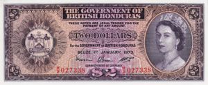 British Honduras, 2 Dollar, b-128k, P29k