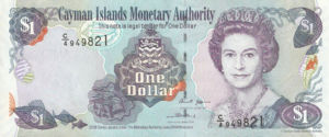 Cayman Islands, 1 Dollar, P33a, CIMA B13a