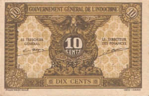 French Indochina, 10 Cent, P89a