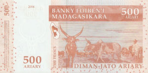 Madagascar, 500/2500 Ariary/Franc, P88a, BFM B22a