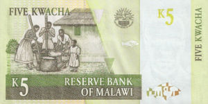 Malawi, 5 Kwacha, P36b, RBM B36b