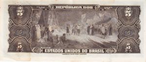 Brazil, 5 Cruzeiro, P134 Sign.1