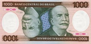 Brazil, 1,000 Cruzeiro, P201c