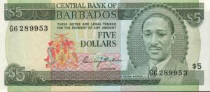 Barbados, 5 Dollar, P32a