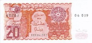 Algeria, 20 Dinar, P133a