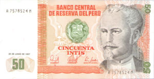 Peru, 50 Intis, P131b