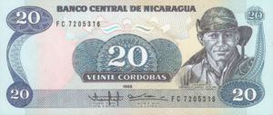 Nicaragua, 20 Cordoba, P152, BCN B46a