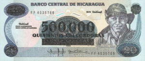 Nicaragua, 500,000 Cordoba, P163, BNC B57a