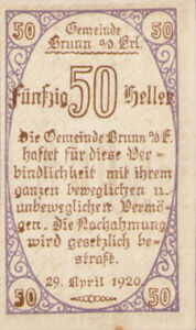 Austria, 50 Heller, FS 110a