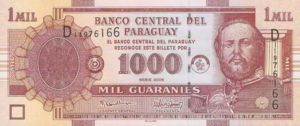 Paraguay, 1,000 Guarani, P222b, BCP B40b