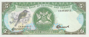 Trinidad and Tobago, 5 Dollar, P37b, CBTT B12c