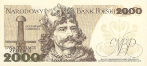 Poland, 2,000 Zloty, P147c, NBP B39c