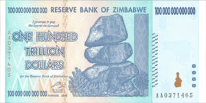 Zimbabwe, 100,000,000,000,000 Dollar, P91