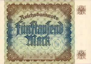 Germany, 5,000 Mark, P81a v2