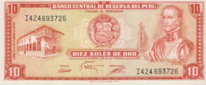 Peru, 10 Soles De Oro, P106