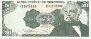 Venezuela, 20 Bolivar, P63d