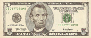 United States, The, 5 Dollar, P510 B2