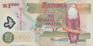 Zambia, 1,000 Kwacha, P44e, BOZ B46e