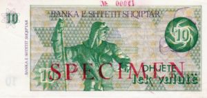 Albania, 10 Lek Valute, P49s