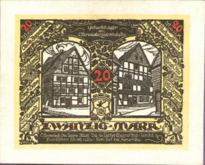 Germany, 20 Mark, 350b