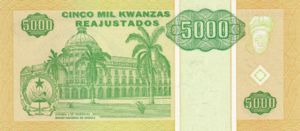 Angola, 5,000 Kwanza Reajustado, P136