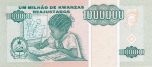 Angola, 1,000,000 Kwanza Reajustado, P141