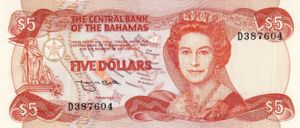 Bahamas, 5 Dollar, P45b