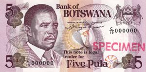 Botswana, 5 Pula, P8s4