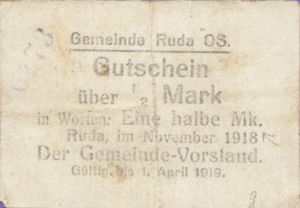 Germany, 1/2 Mark, R52.7
