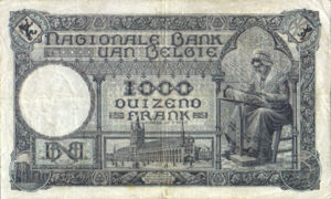 Belgium, 1,000 Franc, P96