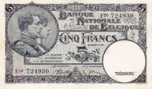 Belgium, 5 Franc, P108a