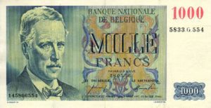 Belgium, 1,000 Franc, P131a