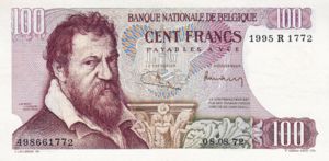 Belgium, 100 Franc, P134b