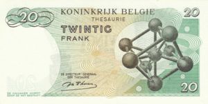 Belgium, 20 Franc, P138