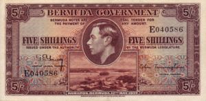 Bermuda, 5 Shilling, P8a