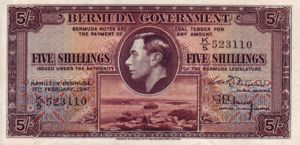 Bermuda, 5 Shilling, P14
