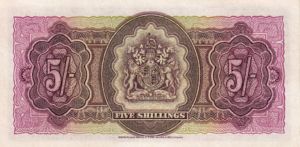 Bermuda, 5 Shilling, P18b