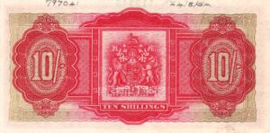 Bermuda, 10 Shilling, P19s