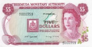 Bermuda, 5 Dollar, P29b