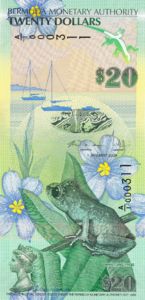 Bermuda, 20 Dollar, P60a Sign.2