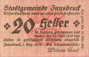 Austria, 20 Heller, FS 409b