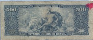 Brazil, 500 Cruzeiro, P140