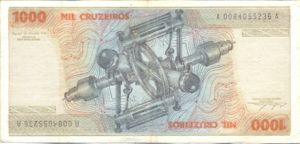 Brazil, 1,000 Cruzeiro, P197a