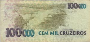 Brazil, 100,000 Cruzeiro, P235a