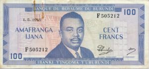 Burundi, 100 Franc, P12a