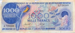 Burundi, 1,000 Franc, P25a