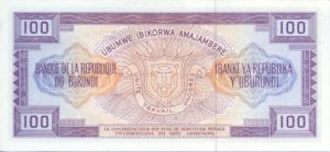 Burundi, 100 Franc, P29b v1