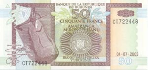 Burundi, 50 Franc, P36d