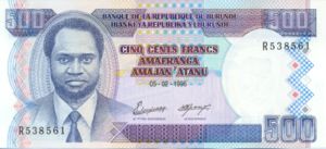 Burundi, 500 Franc, P37A