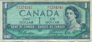 Canada, 1 Dollar, P74a